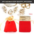 thumbnail image 4 of Dustproof Jewelry Velvet Bag, Multi-Functional Drawstring Pouch, 50pcs Office For Home Red,Black, 4 of 8