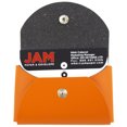 thumbnail image 3 of JAM® Italian Leather Snap Business Card Case with Round Flap, (2 1/4" x 3 1/2" x 3/4"), Orange, 100 per Pack, 3 of 3