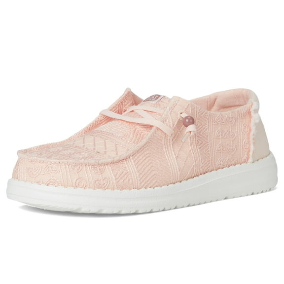 Hey Dude Women's Wendy Crochet Lace Pale Pink Size 11 Medium