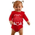 thumbnail image 3 of My First Baby Christmas Pajamas Boys Long Sleeve Cartoon Letter Print Romper Bodysuit Fall Clothes,Christmas Onesie Baby(Size:9-12 Months), 3 of 5