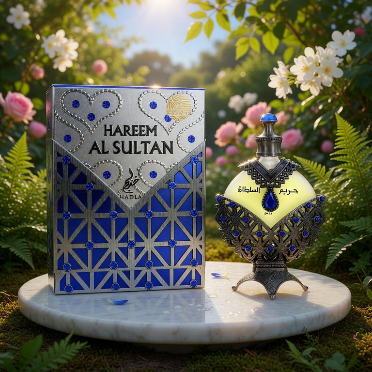 Al Khadlaj, Perfume Oil, 1.18oz Hareem Al Sultan Blue for Unisex