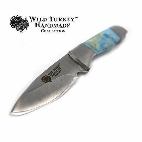 Wild Turkey Handmade Collection Fixed Blade Skinner Hunting Knife w. Sheath