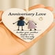thumbnail image 3 of Colgante de cristal marino en forma de corazón, símbolo de matrimonio, vínculo eterno, decoración de 8 cm para colgar en la pared del hogar, idea de regalo romántico para parejas, recuerdo de anivers, 3 of 3