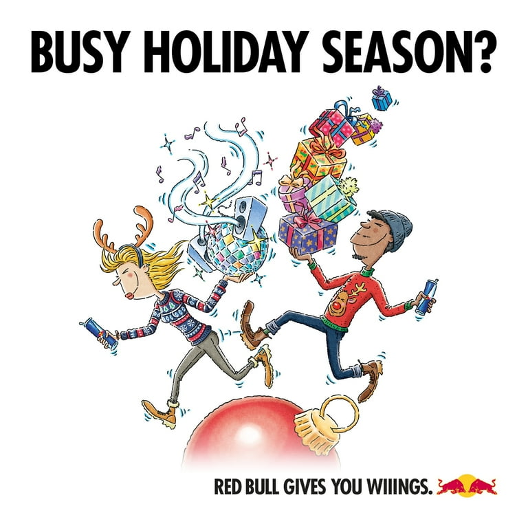 Red Bull Energy Drink Variety Advent Calendar Pack,  with 80mg Caffeine,  Taurine & B Vitamins,  8.4 fl. oz.