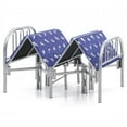 thumbnail image 3 of Hodedah Folding Bed with Headboard-Footboard and Metal Frame in Silver Finish, 3 of 7