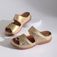 thumbnail image 6 of Women's Sandals Open Toe Wedge Slide Sandals,Comfort Glitter Orthopedic Slip On Slippers, Casual Summer Beach Arch Support Sandals for Women, 6 of 10