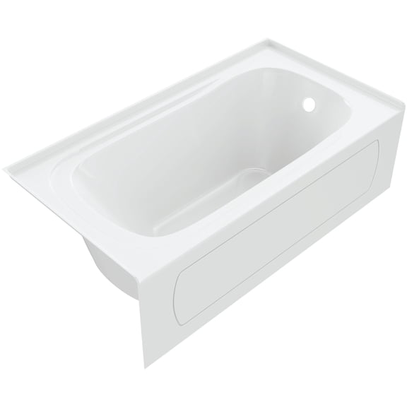 Proflo PFS6636RSKWH Hillsboro 66" X 36" Three Wall Alcove Acrylic Soaking Tub - White