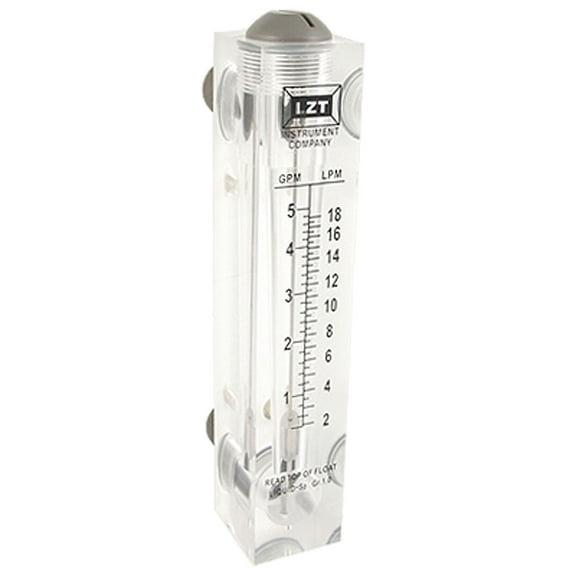 Unique Bargains 1-5 GPM 2-18 LPM 0.8" Male Thread Panel Water Flowmeter