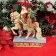 thumbnail image 3 of Jim Shore Heartwood Creek Santa Riding Horse Seasonal Steed Figurine, 9", 3 of 3