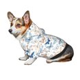 thumbnail image 6 of Goofa Butterfly Pattern Small Dog Sweater Hoodies Pet Grey Hooded Soft Fleece Sweatshirts with Pocket Fall Winter Puppy Cat Sweaters Warm Clothes-XX-Large, 6 of 8