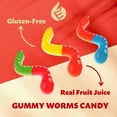 thumbnail image 4 of Gummy Worms Candy - Made with Real Fruit Juice - 2-Pound Bag, 4 of 4
