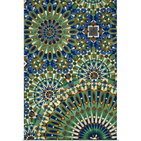 Great BIG Canvas | Rolled Ian Cumming Poster Print entitled Interior Detail of Hassan Ii Mosque; Casablanca, Morocco