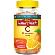 Nature Made Vitamin C Gummies - Tangerine 250 mg 80 Gummies