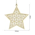 thumbnail image 1 of Colgante de madera Eid Mubarak, adorno de Ramadán Kareem, regalo islámico musulmán, para el hogar Decoración de mesa, suministros para fiesta artesanal, 3 piezas, 1 of 4