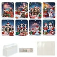 thumbnail image 6 of Hxlamzoo 8PCS Christmas Money Holder Ornaments - Festive Santa Design Money Holder with Multiple Card Slots & Coin Pocket | Decorations for Xmas Tree & Gifts for Family, 6 of 8