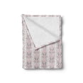 thumbnail image 2 of Damask Soft Flannel Fleece Throw Blanket, Floral Botany Ornate Vertical Line in Pastel Tones, Cozy Plush for Indoor and Outdoor Use, 70" x 90", Mauve Dried Rose, by Ambesonne, 2 of 5