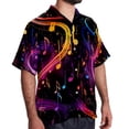 thumbnail image 2 of Note Men's Casual Button Down Short Sleeve Printed Summer Beach Shirts, 2 of 6