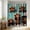 #004 - Highland Cows(Green Plank Door), variant on XQWJWLA Funny Highland Cow Shower Curtain with 12 Hooks, Black White Fun Animal Shower Curtain, Rustic Retro Bathroom Curtain Decor, Farmhouse Waterproof Fabric Shower Curtain Set, 35x70 Inch