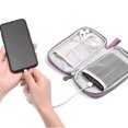 thumbnail image 4 of Estuche de viaje de repuesto para cargador inalámbrico, cable de datos para auriculares, bolsa de almacenamiento portátil, 4 of 5
