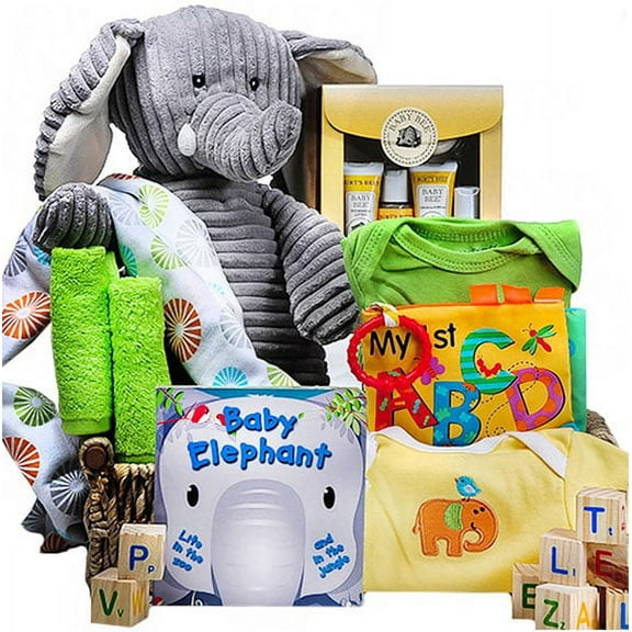 Baby Ellie the Elephant Gift Basket