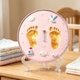 thumbnail image 4 of Newborn Hand Foot Print Kit DIY Souvenir Keepsake Inkless for Handprint Gift for Full 100 Days One Year Old B, 4 of 8