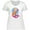AA-White, variant on Inktastic Nautical Orange and Pink Mermaid Sitting on Anchor Women's Plus Size T-Shirt