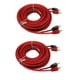 thumbnail image 4 of Cable RCA macho a macho para coche, 2 unidades, 5 m de largo, universal, recubierto de goma, de alta conductividad para sistema estéreo., 4 of 14