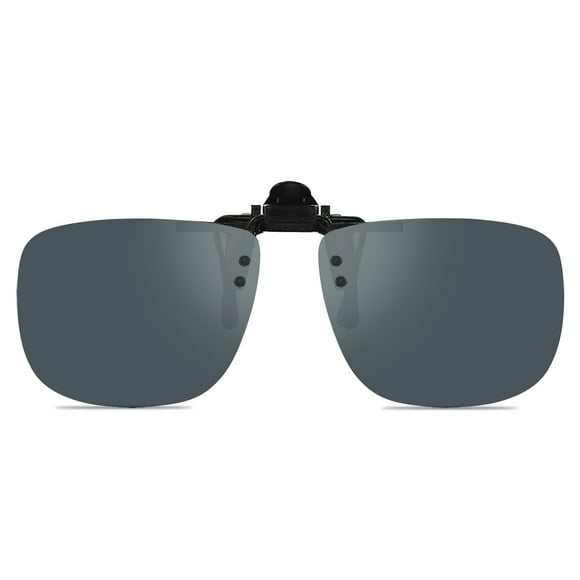 Gafas de sol plegables con clip WANGLY, polarizadas, unisex, con lente gris
