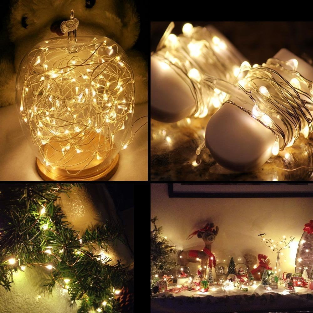 Kohree 12 Pack Led Christmas String Lights Copper Wire Kohree 12 Pack Led Christmas String Lights Copper Wire Battery Operated Starry Fairy Warm White 7 2ft