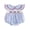 Blue, variant on BemeyourBBs Newborn Baby Girl 4th of July Outfit Patriot Independent Day Clothes Summer Bubble Romper 0 3 6 12 18 Months USA Flag Embroidery Striped Doll Collar Fly Sleeves Bodysuit Jumpsuit Playsuit