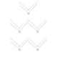 thumbnail image 2 of Guardurnaity Mujer Collar Brillante Doble Capa Colgante Cuello Cadena Gargantillas Decoración Joyería Novias para Boda Oro Blanco Or blanc 5Conjunto, 2 of 6