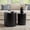 Black, variant on Tina's Home Round Nesting Side Table Set of 2, Modern Coffee Table Set for Living Room, Bedroom, Small Spaces, Natural