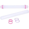 thumbnail image 2 of Rodillo Antiadherente de 23 cm para Galletas, Galletas, Pasteles, Masa, Rodillo, Fondant, Herramienta para Hornear DIY con Anillos para Masa de Pastel, Fondant, Galletas, Pastelería, Arcilla, 2 of 4