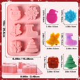 thumbnail image 3 of Moldes navideños de silicona para jabón SIQINZONGWA, paquete de 2, 6 formas, 3 of 7