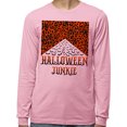 thumbnail image 2 of Halloween Junkie Bats Long Sleeve Shirt Unisex Medium Pink, 2 of 5