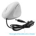 thumbnail image 6 of SHARE SUNSHINE Wired Vertical Mouse 3DPI 6 Button Ergonomic Design for Laptop Desktop (White), 6 of 7