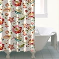 thumbnail image 4 of Pioneer Flower Floral Print Pattern Shower Curtain 72"x72" ,Bathroom Decorative Shower Curtains Set with 12 Hooks,Modern Waterproof Washable Shower Curtain, 4 of 6