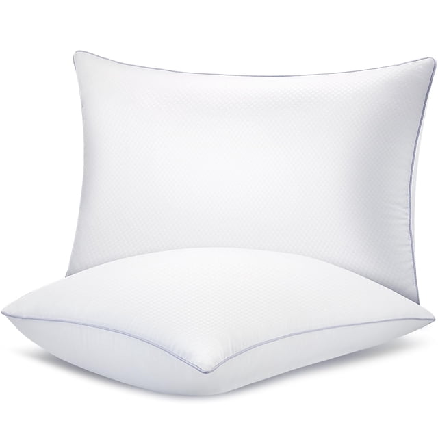 Almohadas para Cama Piwaal Paquete de 2 Tamaño Estándar Alternativa de Plumas