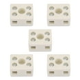 thumbnail image 3 of Bloque de terminales de cerámica, 5 uds, conector de cable de, bloque de terminales de cableado de cerámica de 2 posiciones y 5 orificios, 3 of 14