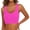 S10-Hot Pink, variant on Womens Swimwear Sports Bra Bikini Top Push Up Neck Bathing Underwire Tank Crop Top M Hot Pink