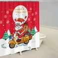 thumbnail image 4 of Tyidzon Christmas Shower Curtain Liner Decorations Waterproof Shower Liner 71x71" Lightweight Santa Patterned Shower Curtain for Bathroom Shower Window Decor, 4 of 5