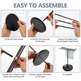 thumbnail image 5 of FVKRNYZ Towel Holder Stand, S Shaped Hand Towel Holder Rack for Bathroom Countertop with 7inch Stable Base for Kitchen Countertop, Black, 5 of 8