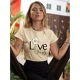 thumbnail image 2 of Live Simply Daisy T-Shirt Women -Image by Shutterstock, Female Large, 2 of 4