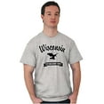 thumbnail image 4 of Wisconsin Cute Bald Eagle Souvenir Men's Graphic T Shirt Tees Brisco Brands X, 4 of 4