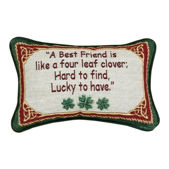 Manual 12.5 x 8.5-Inch Decorative Throw Pillow, Irish Treasures Best Friend