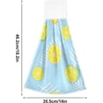 thumbnail image 3 of SKYSONIC Hanging Kitchen Towel 12 x 17 Inch Green Lemon Towel Set 2 Pieces of Dry Towels, 3 of 7