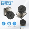 thumbnail image 3 of Uxcell 3/4 Inch Combination Cam Lock, Password Coded Cabinet Lock 3-Digit Keyless Cabinet Door Locker for Desk Cabinet Drawer Mailbox, Silver, 3 of 6