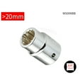 thumbnail image 6 of AOOOWER 3Pieces 3/4'' Impact Socket 7-24mm Deep Long Head Hex Key Mechanical Workshop Tools For Wrench Pneumatic Spanners Key, 6 of 21
