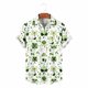 thumbnail image 4 of Ceisia Men's St. Patrick's Day Short Sleeve Shirt Clover Print Regular Straight Fit Green Turn-Down Collar Spring Summer Shirt Gift, 4 of 6