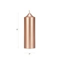 thumbnail image 2 of Mega Candles 3 pcs Unscented Rose Gold Dome Top Round Pillar Candle, Hand Poured Premium Wax Candles 2 Inch x 6 Inch, Home Décor, Wedding Receptions, Baby Showers, Birthdays, Celebrations, Party & Mor, 2 of 2